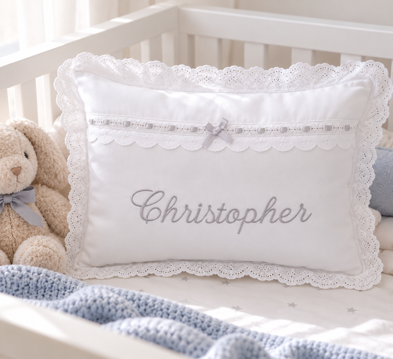 Cojín bordado Christopher